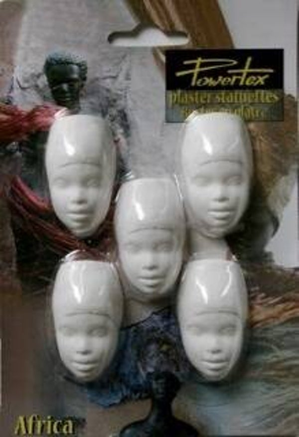 Setje 5 halve hoofdjes lady