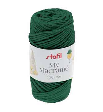 Macrame Yarn, Dark Groen 100gr / 90mtr / ca.2mm  stafil