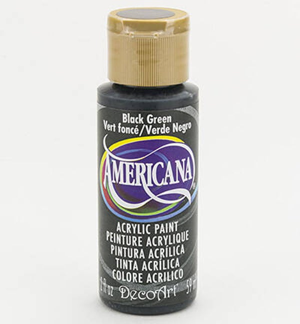 Americana Acrylics Black Green