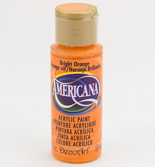 Americana Acrylics Bright Orange (da228))