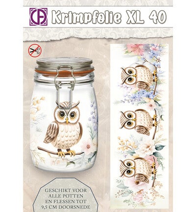 Krimpfolie Fles/pot, tot 9.5cm, nr. 40 uil