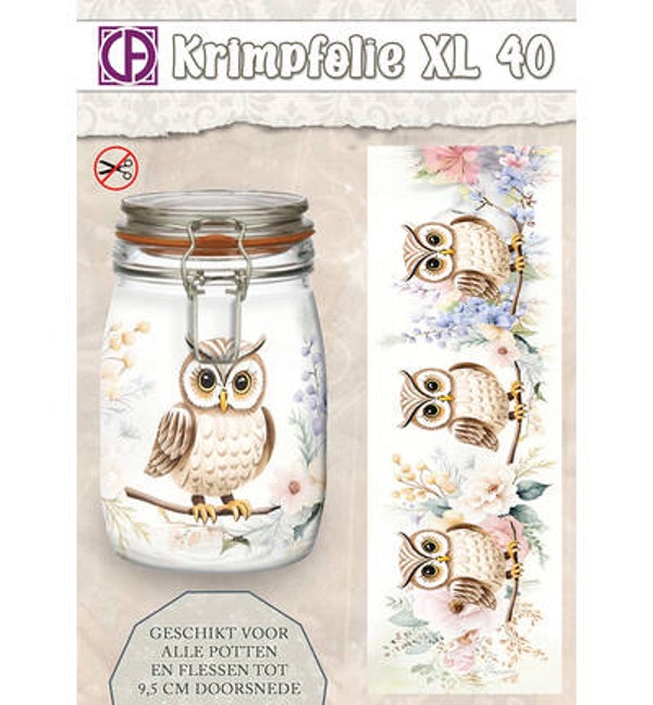 Krimpfolie Fles/pot, tot 9.5cm, nr. 40 uil