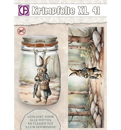 Krimpfolie Fles/pot, tot 9.5cm, nr. 41 haas