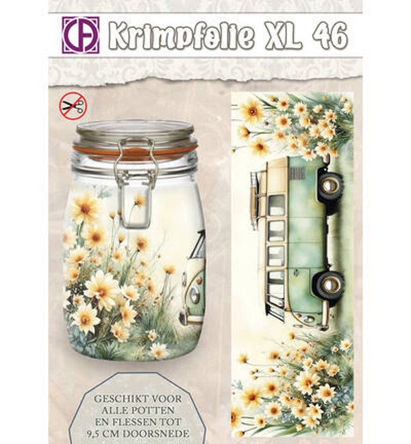 Krimpfolie Fles/pot, tot 9.5cm, nr. 46, busje