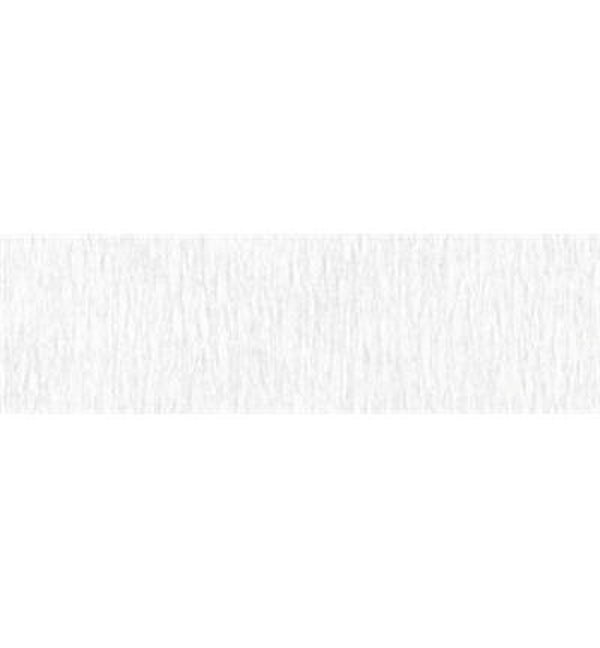 Crepe papier wit (50cm / 2,5mtr / 32 g/m2)