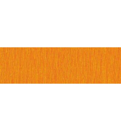 Crepe Paper, licht Orange, (	50cm / 2,5mtr / 32 g/m2)