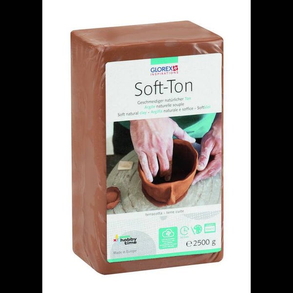 terracotta klei 2500 gram topferton glorex