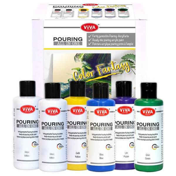 Pouring Set, Color Fantasy 6x90ml