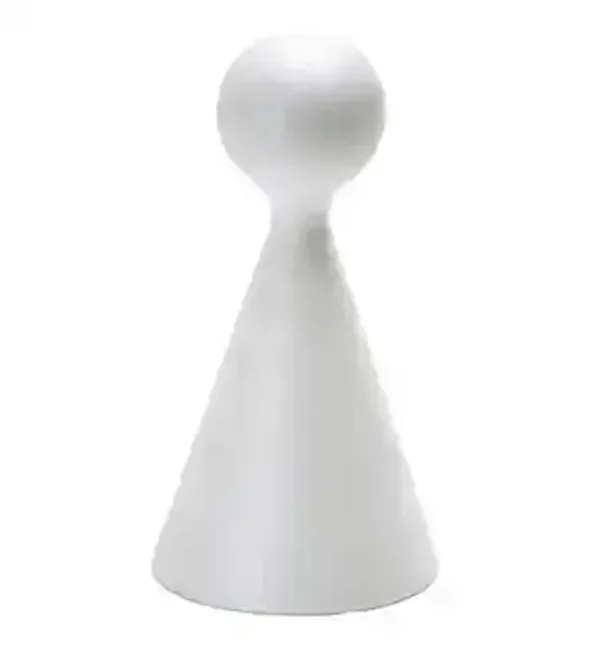 Styropor - kegel  H 15cm, ∅7,8cm