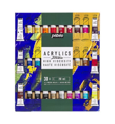 pedeo Studio Acrylic 30 tubes Assorti