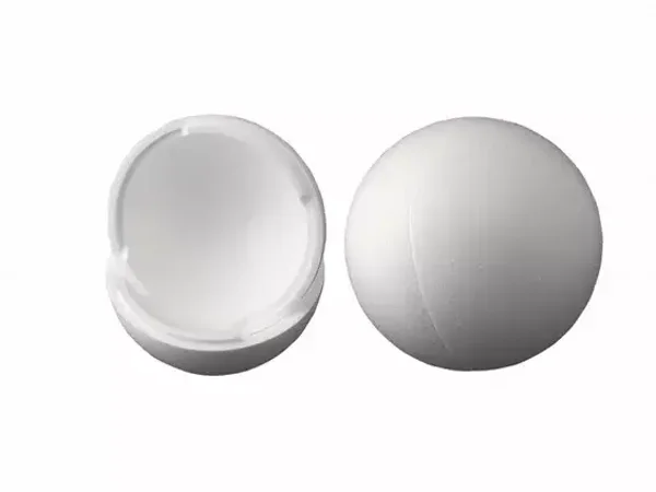 Styropor/ Tempex bal 15 cm 2 delig