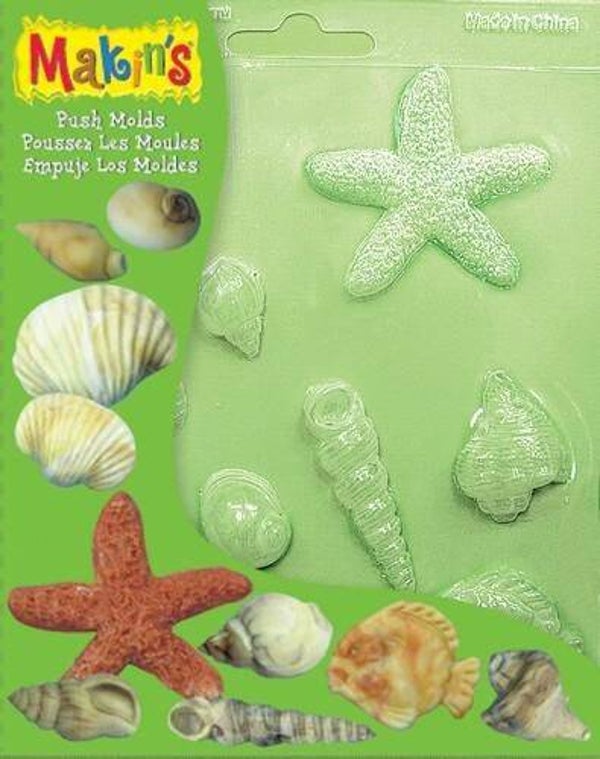 Makin‘Clay Push molds schelpen 17,5X14CM