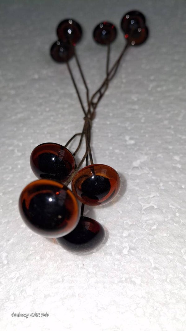 glazen oog topaz 18mm + 14mm