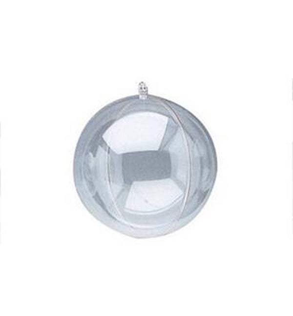 Plastic Bal Transparant, ø 6 cm 2-delig