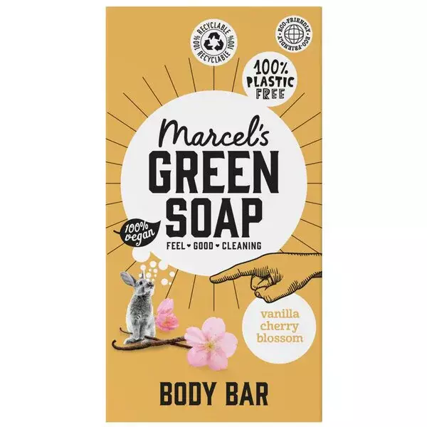 Marcel's Green Soap Body Bar Vanille & Kersenbloesem