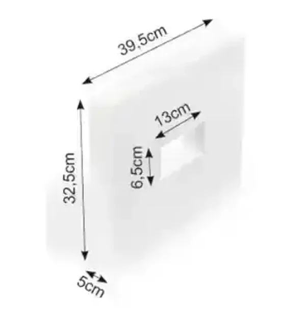 Styropor rechthoek 32,5x39,5 opening
