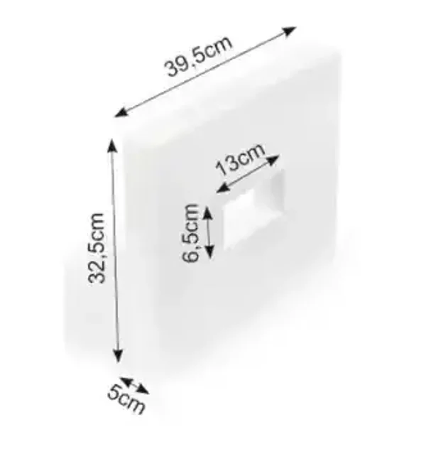 Styropor rechthoek 32,5x39,5 opening