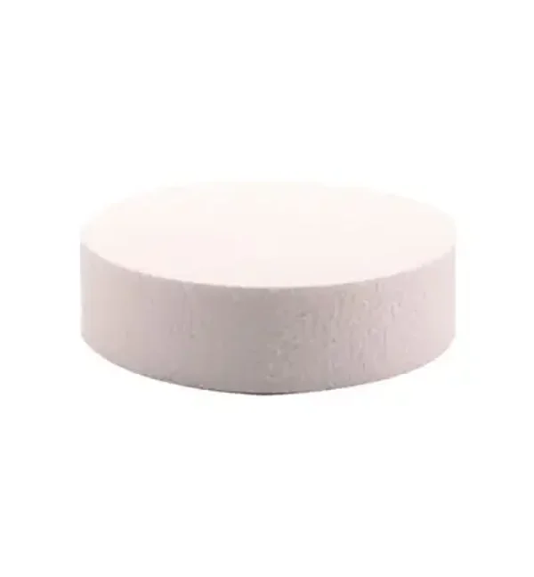 Styropor taartbodem rond 17x 6 cm
