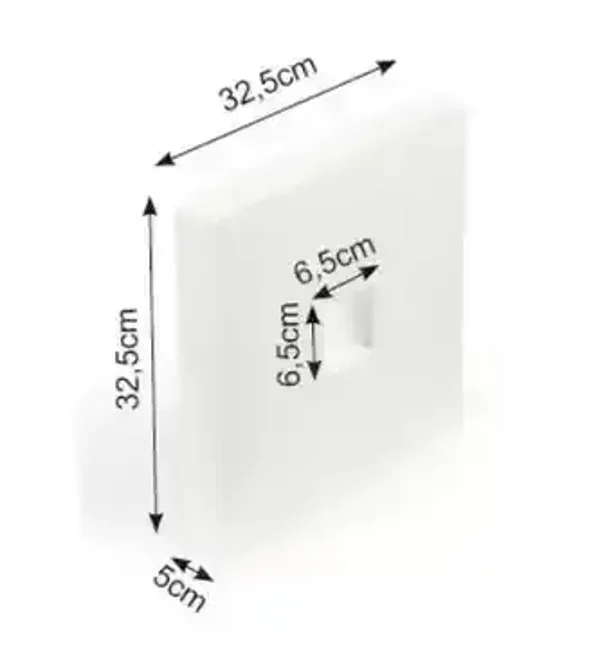Styropor vierkant 32,5x32,5 opening