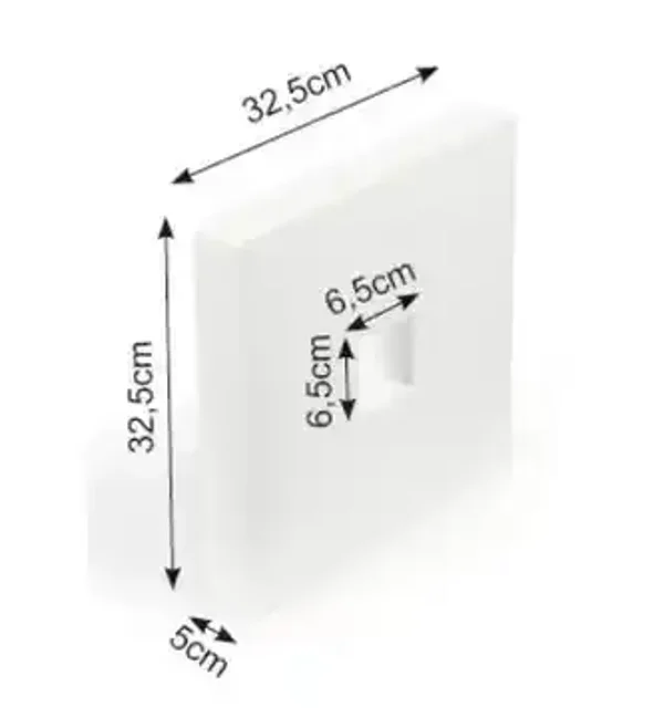Styropor vierkant 32,5x32,5 opening