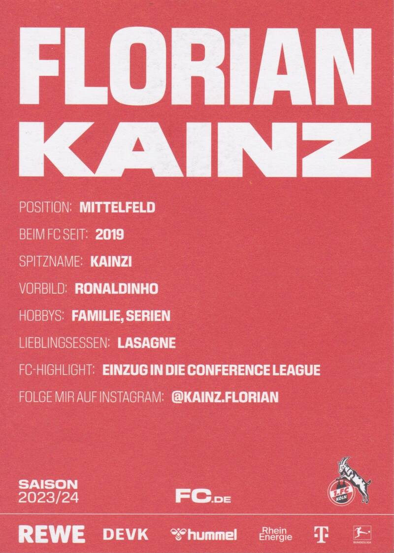 Florian Kainz - Rückseite
