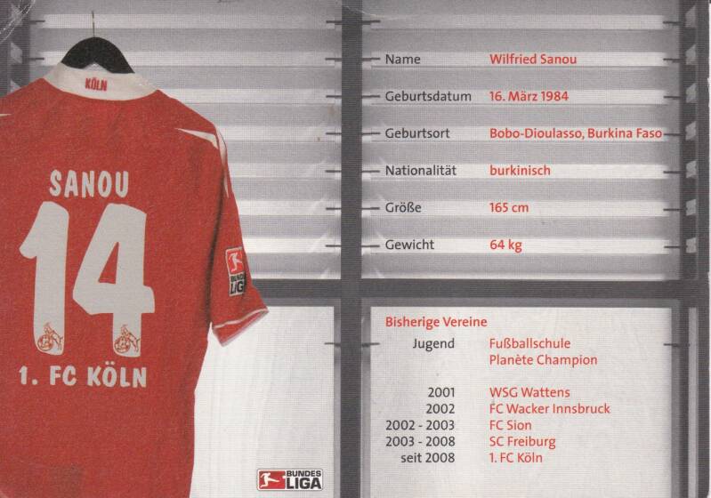 Wilfried Sanou - Rückseite