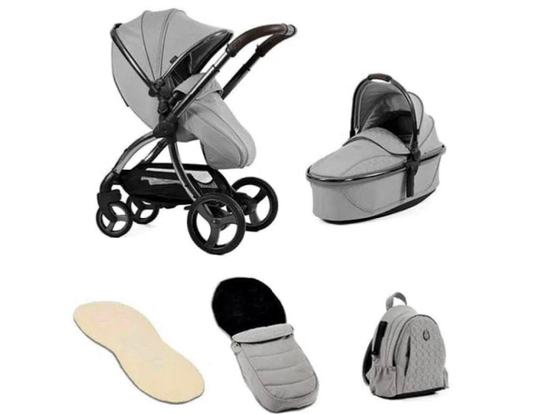 Egg 3® Luxury Shell i-Size Travel System 5 Piece Bundle - Glacier ❄️