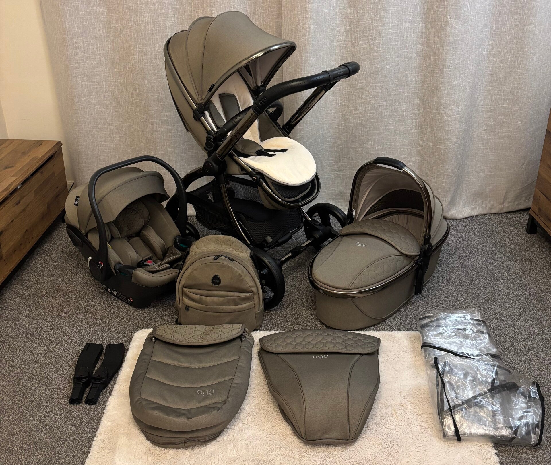 Egg 2 ® Bundle Luxury Shell i-Size Travel System - Mink 🍂