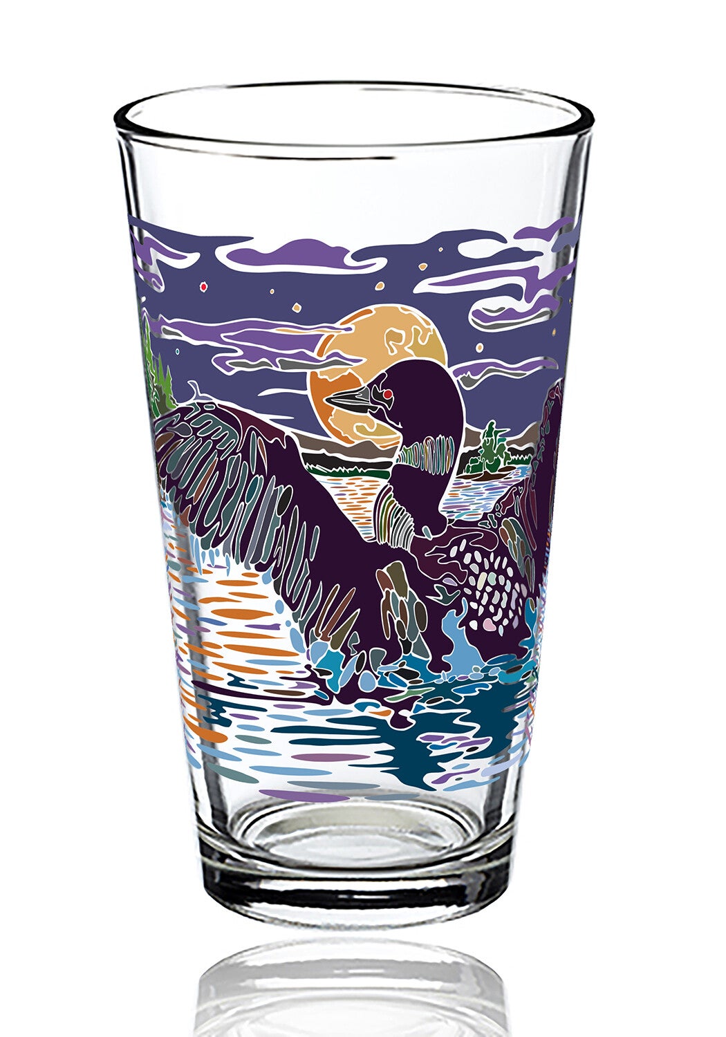 New 16oz Loon Glass
