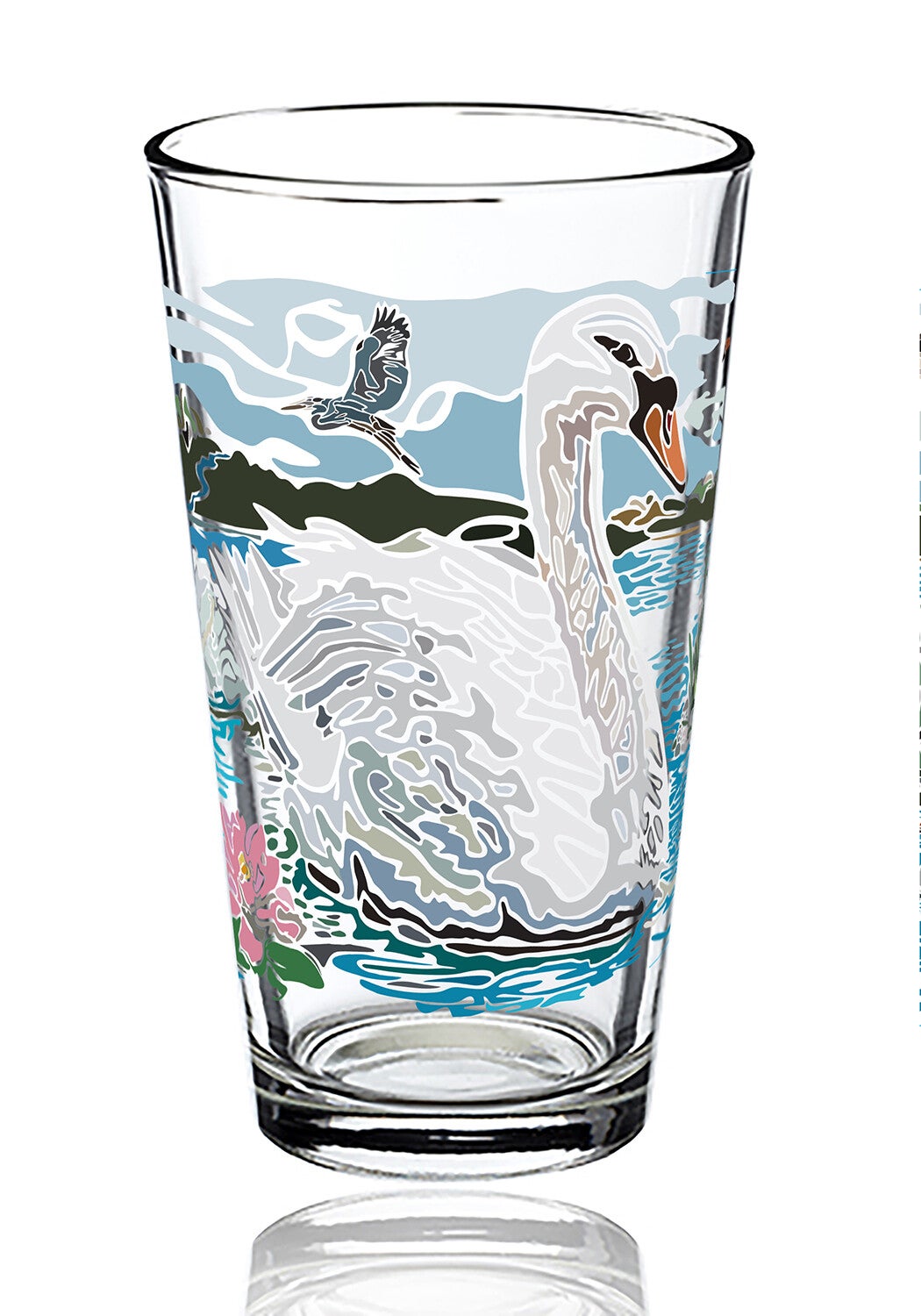 NEW 16oz Swan Glass