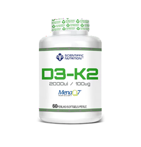 VITAMINA D3 + K2 60 perlas SCIENTIFFIC NUTRITION