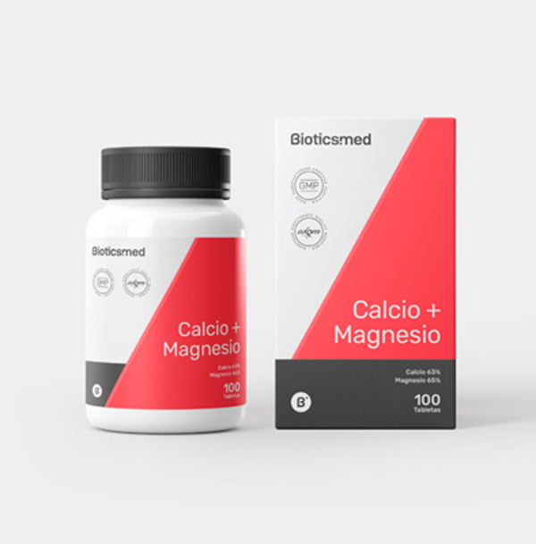 CALCIO+MAGNESIO 100 tabletas BIOTICSMED