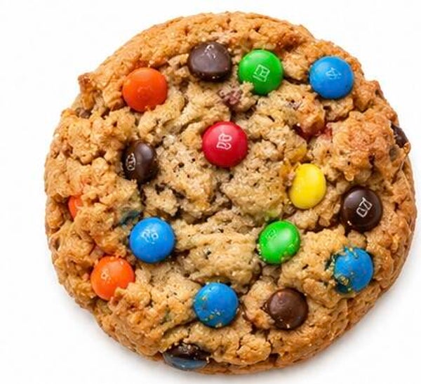 Jumbo M&M Chocolate Chip Cookie
