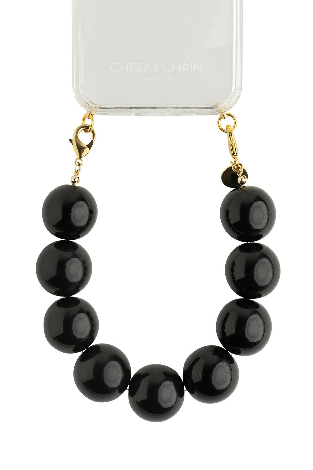 Telefoonketting kort - Handle Wilma - Zwart