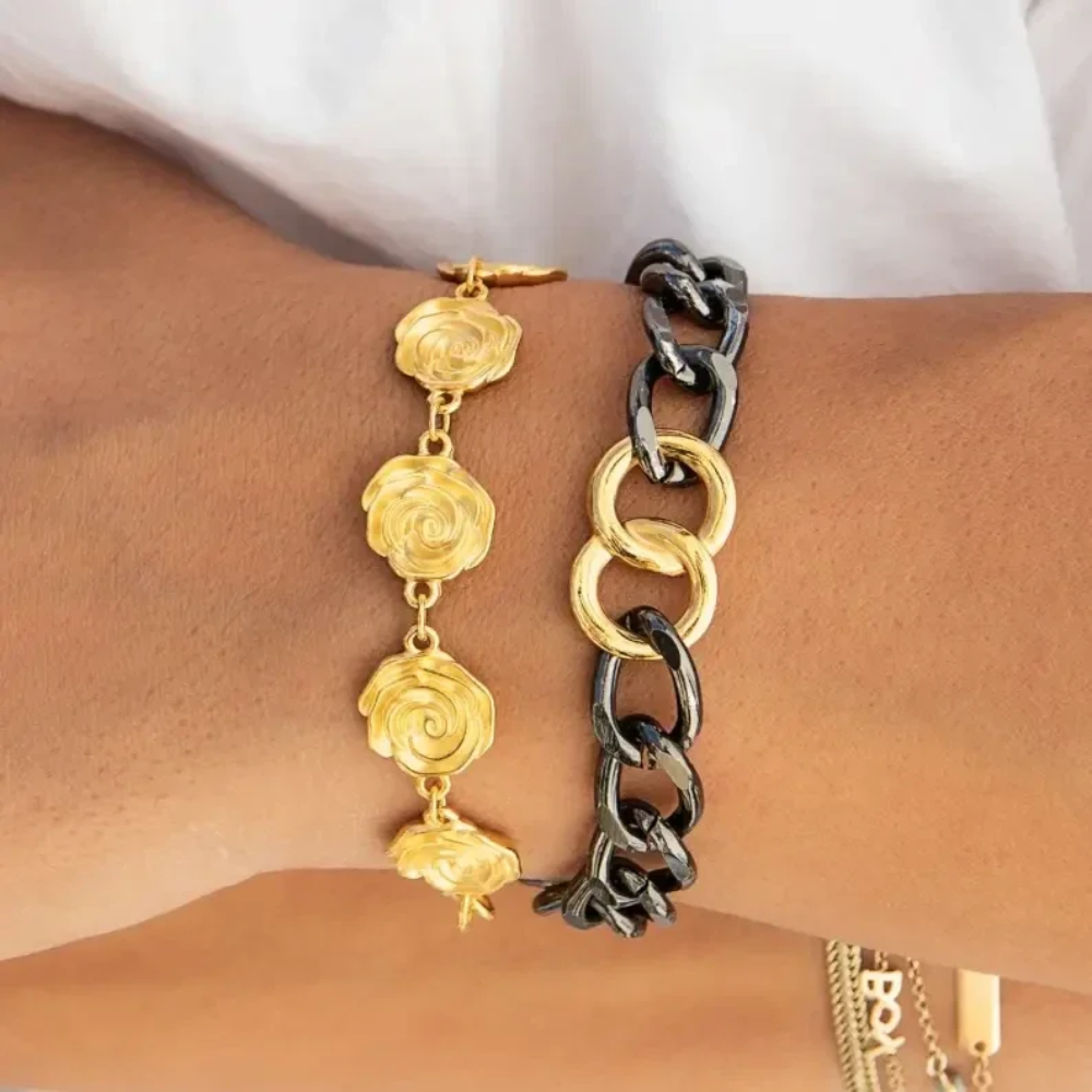 Christina Christi - Gouden Rozen armband