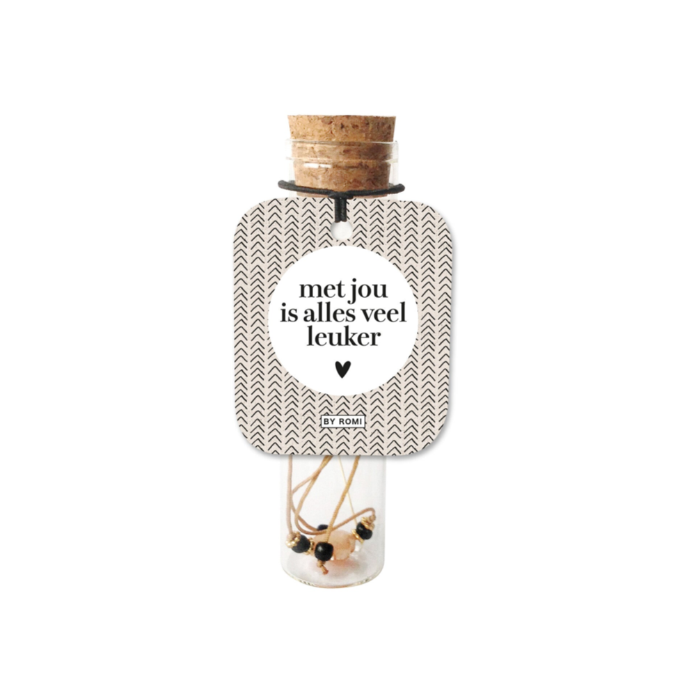 Wensbuisje met armbandje - Met jouw is alles veel leuker