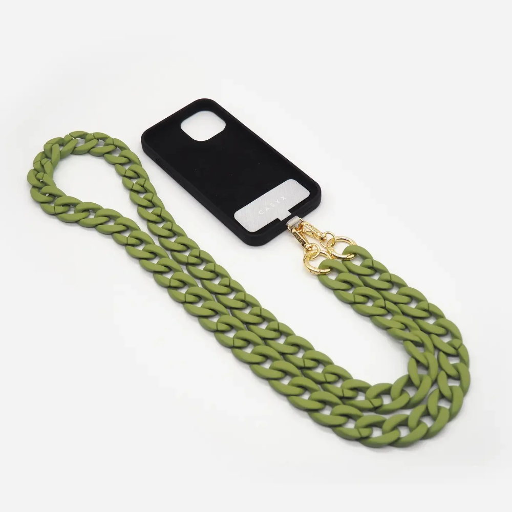 Telefoonketting Universeel - Khaki en Zwart