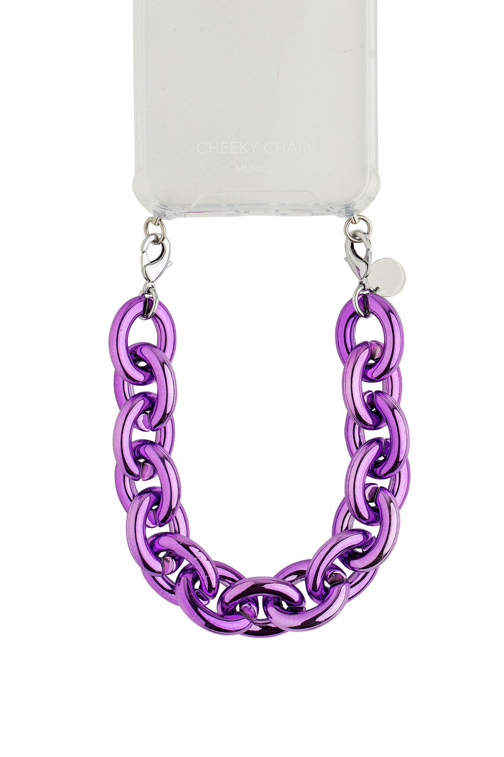 Telefoonketting kort - Handle Chunky Metallic - Metallic Paars