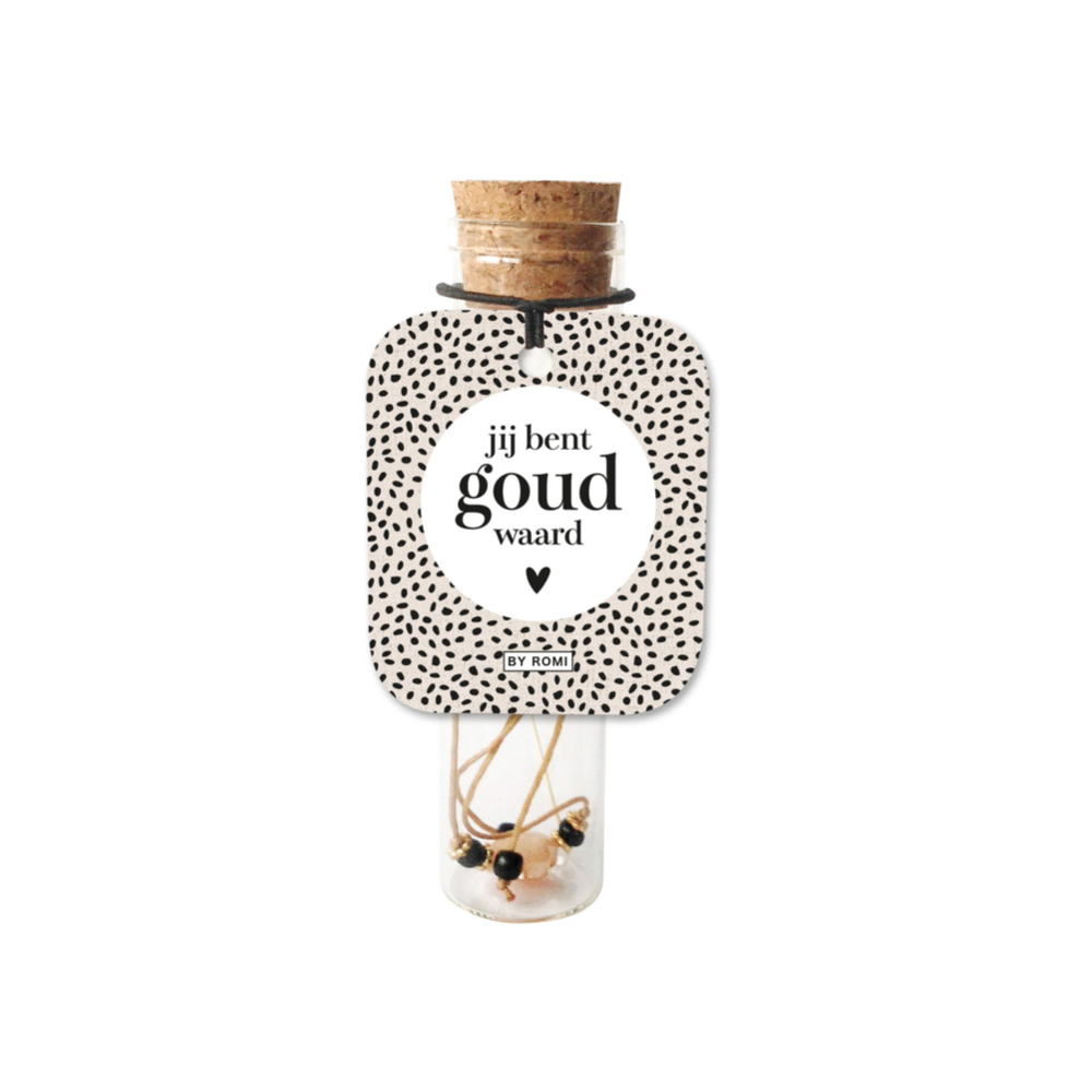Wensbuisje met armbandje - Jij bent goud waard