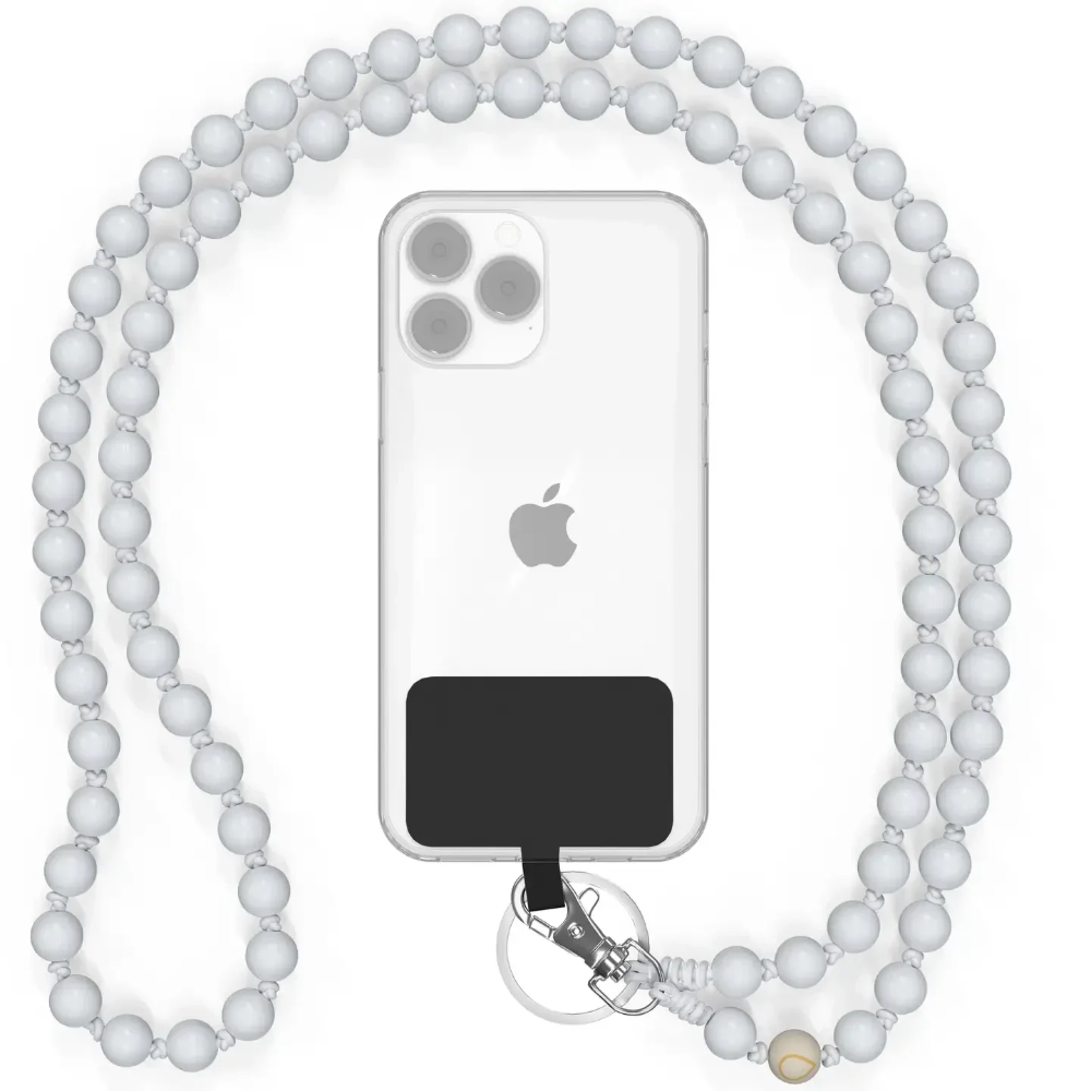 Telefoonketting met kralen - White Beach