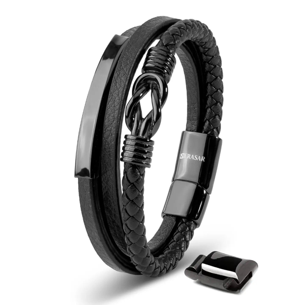 "Proud" leren armband