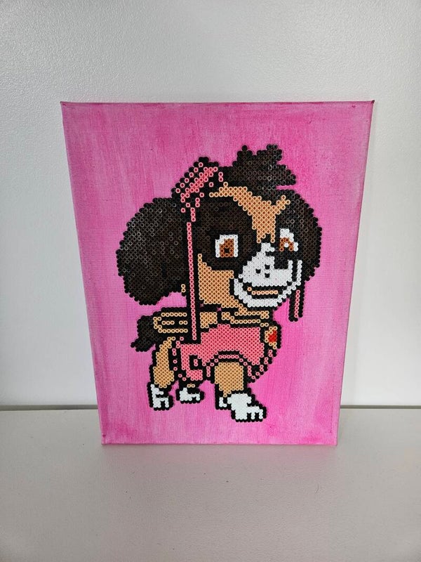 création de Stella sur toile