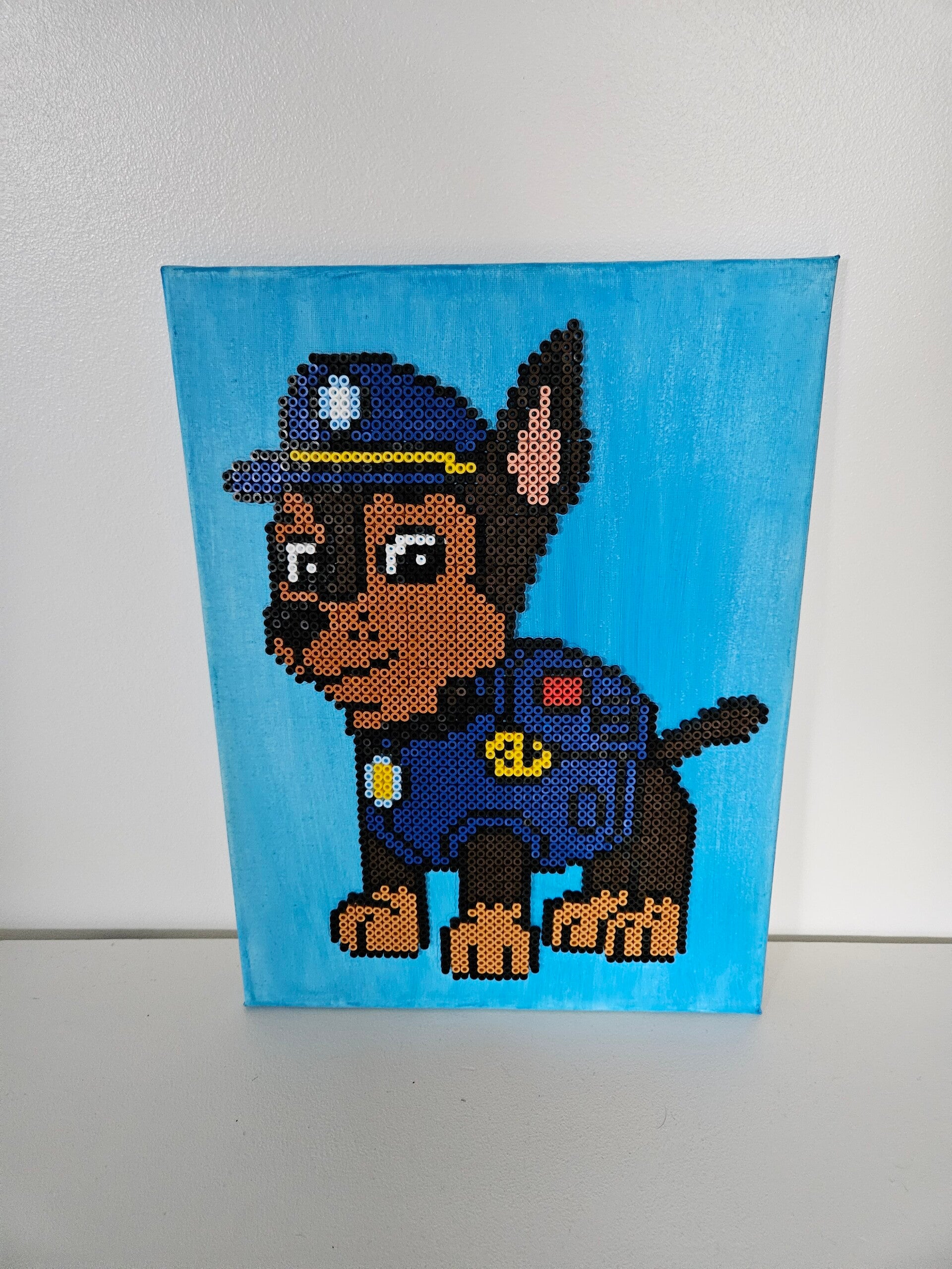création de Chase sur toile
