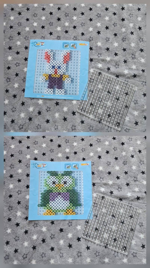 Plaque perles hama maxi avec modèle