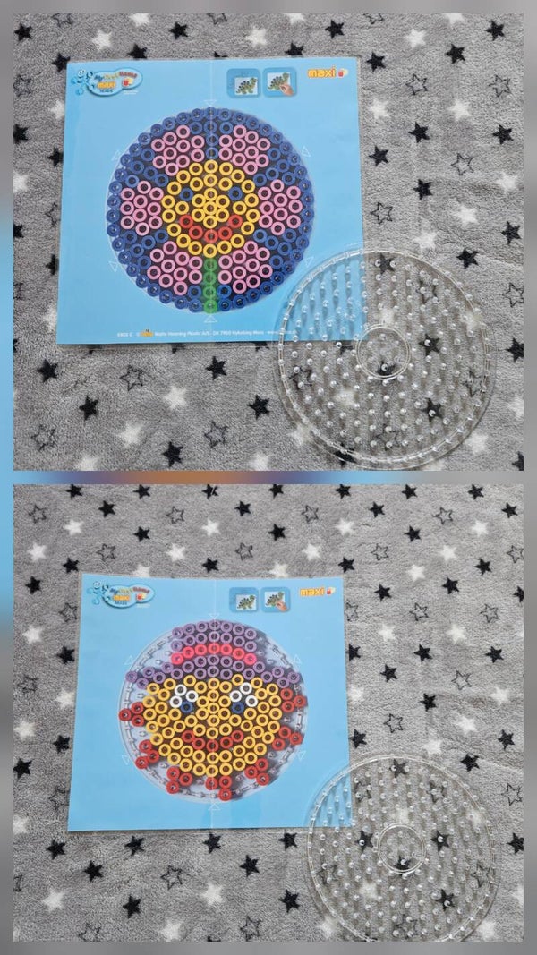 Plaque perles hama maxi avec modèle