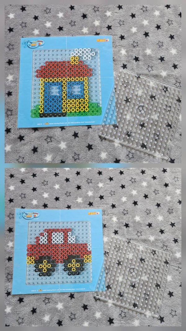 Plaque perles hama maxi avec modèle