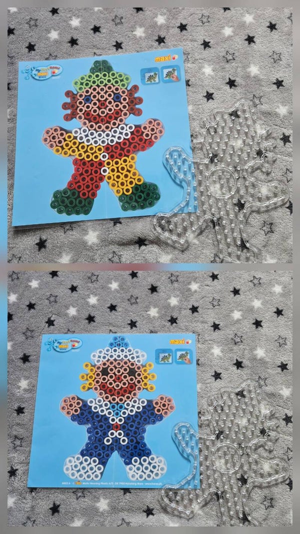 Plaque perles hama maxi avec modèle