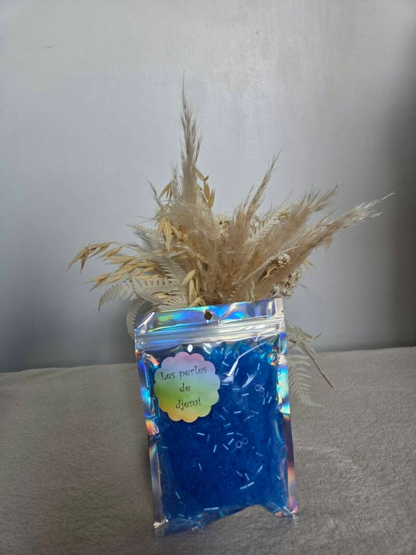 perles hama midi bleu transparent