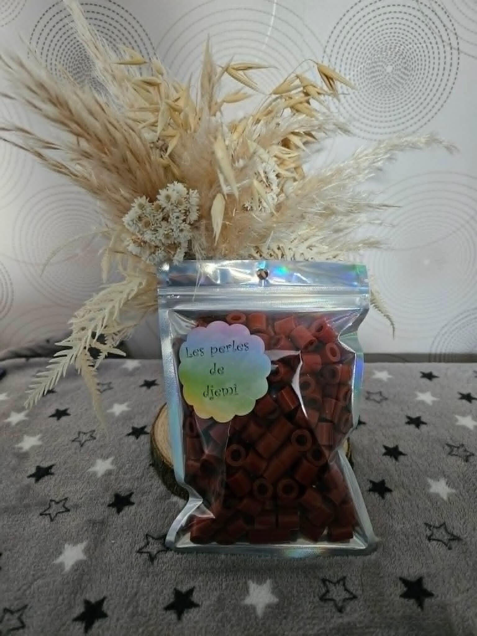 perles hama maxi marron