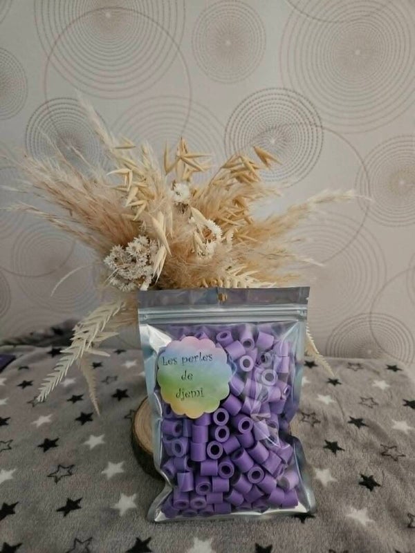 perles hama maxi violet pastel